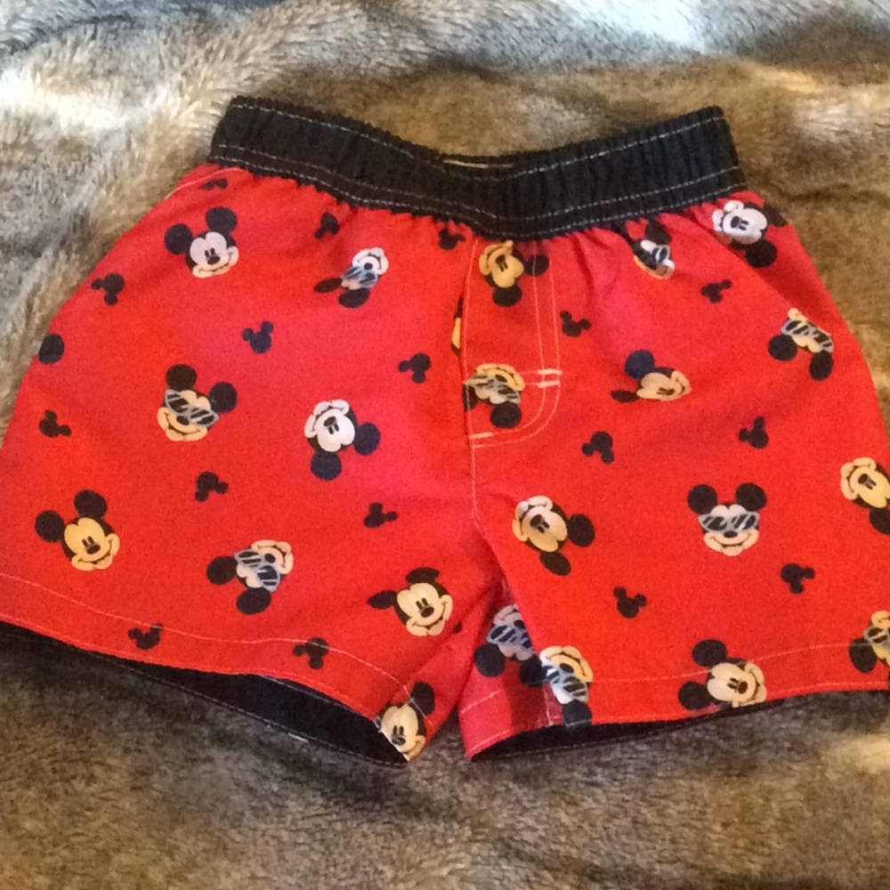Red Disney baby boy swimsiut